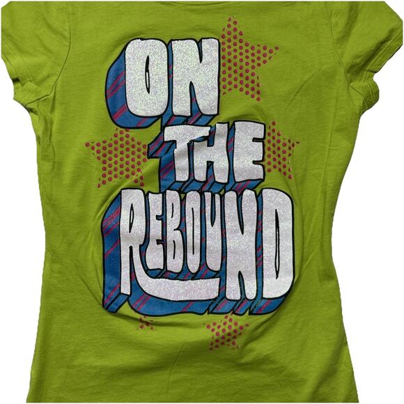 Charlotte Russe Graphic T-shirt Short Sleeve Women Green Size Large - Picture 3 of 9